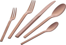 Söögiriistade komplekt Zwilling Minimali, 60 tk, roosakuldne, matt