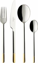 Söögiriistade komplekt Villeroy & Boch Ella, 24 tk, kullatud