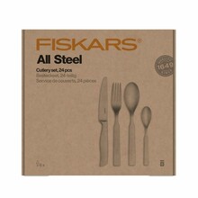 Söögiriistade komplekt Fiskars All Steel, 24 tk