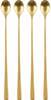 Pikkade lusikate komplekt Maku Gold, 26 cm, 4 tk, kuldne
