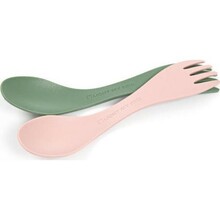 Kahvel-lusikas komplekt Light My Fire Spork, 2 tk, roheline/roosa
