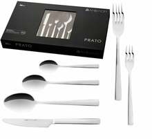 Söögiriistade komplekt Ambition Prato, 36 tk, hõbe