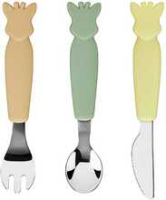 Laste söögiriistade komplekt Vulli Sophie La Girafe 010005, silikoon, 3 tk, multicolour, 6m+