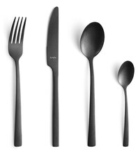 Söögiriistade komplekt Amefa Manille, 16 tk, must