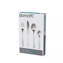 Söögiriistade komplekt Domotti London, 24 tk, hõbe
