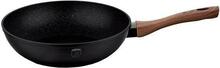 Wok-pann graniitkattega Berlinger Haus BH-1719, 28 cm, ebony rosewood