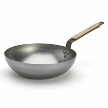 Wokpann De Buyer Mineral B Bois Wok D-5717-28, 28 cm, süsinikteras