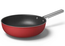 Wok-pann Smeg CKFW3001RDM, 30 cm, punane