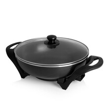 Elektriline wok-pann Tristar PZ-9130, 1500 W, roostevaba teras, 4.5 L, must