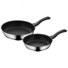 Pannide komplekt WMF Devil 0733026299, 24/28 cm, 2 tk, must