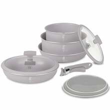 Pottide ja pannide komplekt Berlinger Haus BH-8255 Taupe, 9-osaline, hall