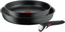 Pannide komplekt Tefal Ingenio Ultimate L7649253, 24/28 cm, 3-osaline, must