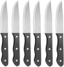 Steikinoa komplekt Hendi 781456, 6 tk, 250 mm, must