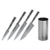 Nugade komplekt Samura Bamboo SBA-05, 4 tk + universaalne roostevabast terasest hoidik
