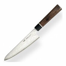 Santoku nuga Suncraft SENZO BLACK BD-03, 143 mm
