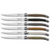 Noakomplekt Laguiole, 6 tk, puidust alusega