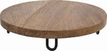 Serveerimisalus Excellent Houseware, puidust, jalgadega, 28,5-30 cm, pruun