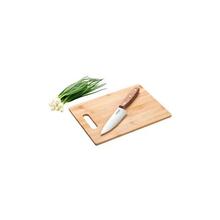 Lõikelaud noaga Lamart LT2059, bambus, 30 x 22 x 0.9 cm
