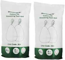 Prügikotid Songmics, 30 L, valged, 90 tk