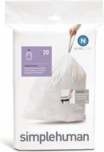 Prügikotid Simplehuman, suurus N, 45-50 L, 20 tk