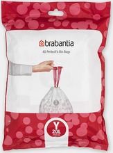Prügikotid Brabantia PerfectFit Y, 20 L, 40 tk