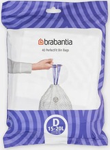 Prügikotid Brabantia PerfectFit D, 15-20 L, 40 tk