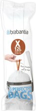 Prügikotid Brabantia X, 10-12 L, valge, 20 tk, 20 mikr.