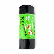 Prügikotid Plasta 30 L, 25 mkr, LDPE, 50 x 49 cm, must, 20 tk