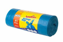 Prügikotid Plasta Knoties, 35 L, kinniseotavad, sinised, 25 mkr, 20 tk
