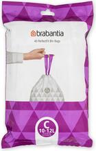 Prügikotid Brabantia PerfectFit C, 10-12 L, 40 tk