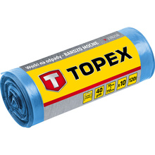 Prügikotid Topex Heavy Duty, 120 L, sinine, 10 tk