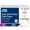 Tualettpaber Tork Extra Soft Folded T3 114276, 2-kihiline, 252 lehte, 1 tk