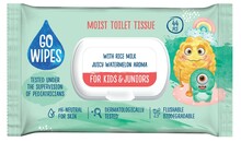 Niiske tualettpaber Gowipes Kids & Juniors, 44 tk