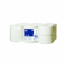 Tualettpaber Tork Universal Mini Jumbo T2 110298, 2-kihiline, 9.1 cm x 150 m, valge