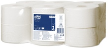 Tualettpaber Tork Universal Mini Jumbo T2, 2 kihiline, 9.1 cm x 150 m, valge, 12 tk