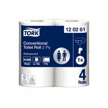 Tualettpaber Tork Advanced T4 120261, 2-kihiline, 9.9 cm x 69.4 m, 4 tk