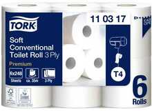 Tualettpaber Tork Premium Extra Soft T4 110317, 3-kihiline, 9.9 cm x 34.72 m, 6 tk