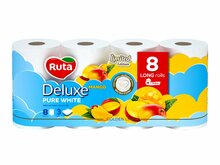 Tualettpaber Rūta Deluxe Mango lõhnaga, 3-kihiline, 8 rulli