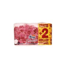 Tualettpaber Foxy Bouquet, 3-kihiline, 6 rulli