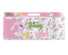 Tualettpaber Kartika Bunny 200l, 3 kihti, 10 tk