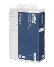 Paberikäterätikud Tork Universal H2, 471146, 2 kihiline, 23,4 x 21,3 cm, 190 lehte, valge
