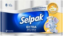 Paberist käterätikud Selpak Extra Calorie ABS, 75 lehte, 3 kihti, 8 tk