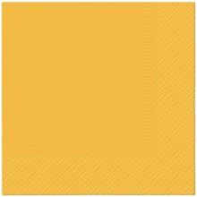 Pabersalvrätikud Paw, 330 x 330 mm, kollane, 20 tk