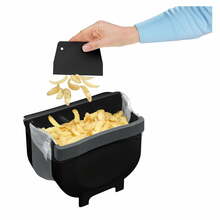 Riputatav prügikast Wenko Black Outdoor Kitchen Fago, 5 L, must