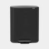 Prügikast Brabantia Bo, 2 x 30 L, must