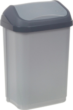 Prügikast Keeeper Swantje, 10 L, 25.5 x 19 x 38 cm, hele hõbe