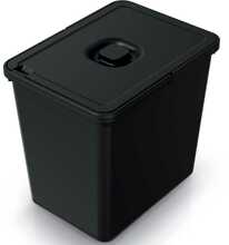 Prügikast Keden Systema Basic Flap, 23 L, must
