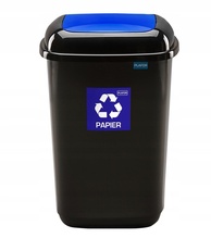 Prügikast Plafor, 12 L, sinine/must
