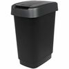Prügikast Rotho Twist 10 L, must/hall