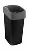 Prügikast Curver FlipBin, 45 L, must/hall